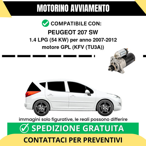 Motorino avviamento peugeot - motorino,