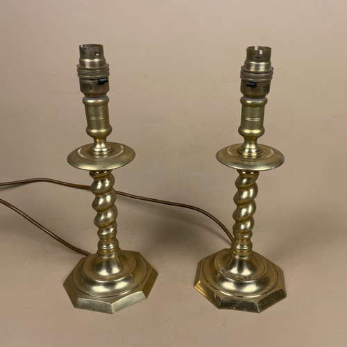 Pair vintage metal - of,