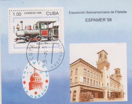 Ferrovie oltremare timbrate - ferrovie, d'oltremare