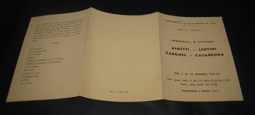 1943 invito mostra pittori - 4,