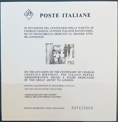 Repubblica 1989 foglietto
