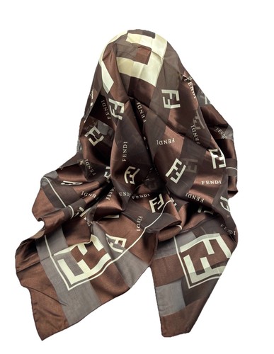 Sciarpa quadrata marrone - , stile