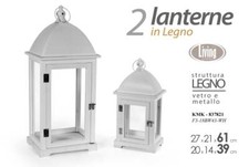 SET 2 LANTERNE PORTACANDELA