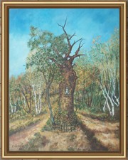 ARTE NAIF AUTUNNO BOSCO