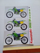 Kawasaki Cross Modelli 1989 depliant ITALIANO originale