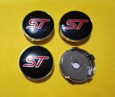 4 PEZZI COPPE COPRIMOZZO CERCHI IN LEGA COMPATIBILI ST FORD 60MM GEN. SILVER