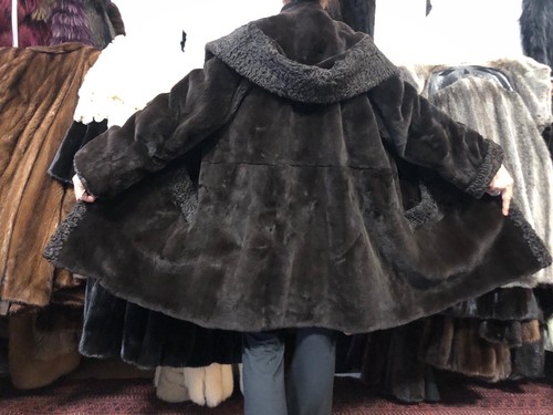 Cappotto velluto visone - in,