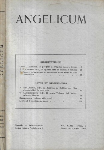 Angelicum fasc anno 1966 - angelicum,