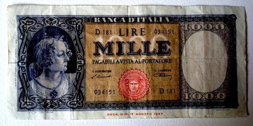 Italia rara banconota - rara,