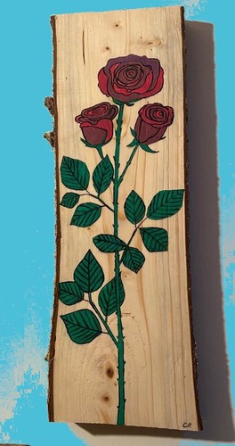 Dipinto mano legno - dipinto,