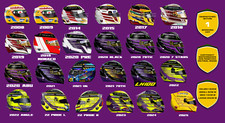 Adesivo casco lewis hamilton - casco,