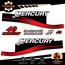 Kit Adesivi Motore Marino Fuoribordo Mercury 40 cv - versione Four Stroke EFI
