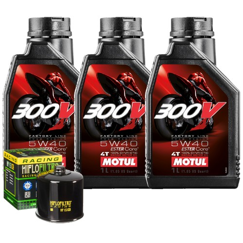 Kit tagliando olio motul 300v - kit,