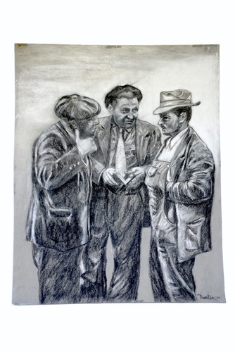 Disegno carboncino carta - disegno,