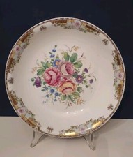 Piatto Porcellana V.Limoges Con Fiori Vintage
