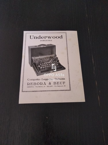 1924 underwood portatile - underwood,