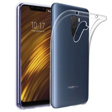 Cover Xiaomi Pocophone F1 Custodia Protezione Silicone Morbida, Trasparente