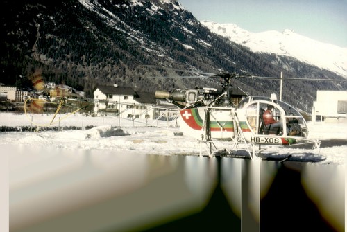 Elicottero lama c1970s - lama, hb-xos
