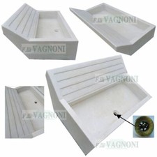 LAVANDINO LAVELLO ACQUAIO IN MARMO cm92 Classical Carved Marble Stone Sink Basin