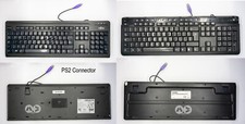 Lotto 2 tastiere italiane PC PS2 Kraun Fujitsu Buone condizioni Funzionanti