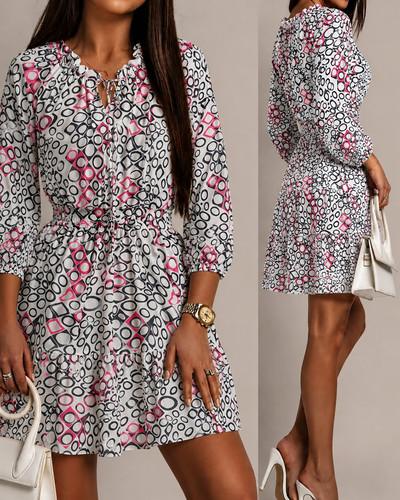 Vestito fantasia geometrica