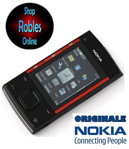 Nokia nero rosso - x3-00, nero-rosso