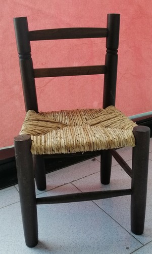 Sediolina legno rumena seduta - legno,