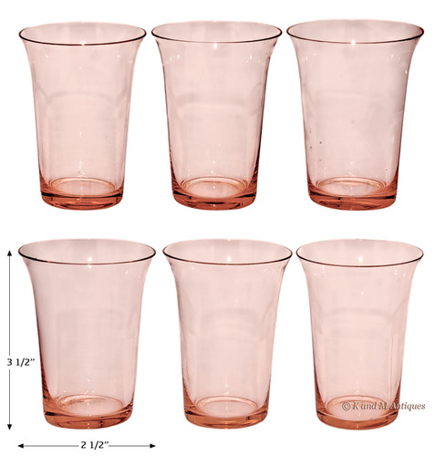 Fostoria fairfax rosa - fairfax, set