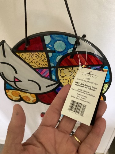 Rare new romero britto glass - rare,