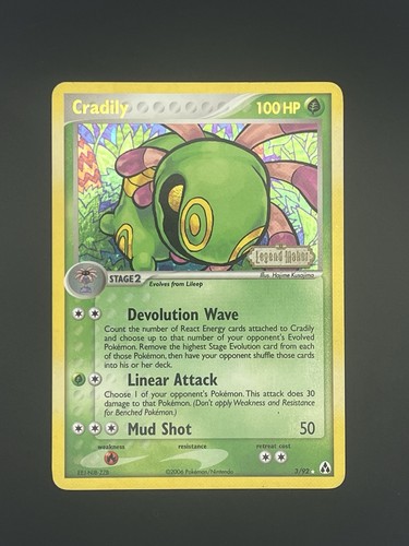 Pokemon cradily legend - cradily, ex