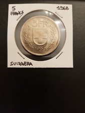 Moneta 5 franchi 1968