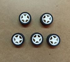 Cerchi Speedline + pneumatici Lancia Delta scala 1/24 20 mm Transkit Rally  