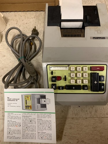 Aggiuntrice elettrica olivetti - aggiuntrice,