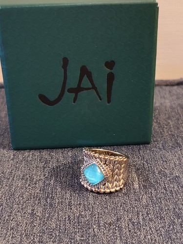Anello doppio turchese jai - doppio,