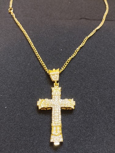 Collana uomo croce colorazione - collana,