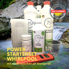 Set Power Whirlpool 7SPA, Disinfezione Senza Cloro e Tester pH Elettronico
