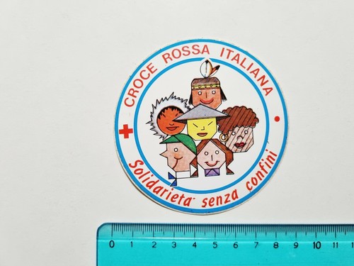 Adesivo croce rossa italiana - adesivo,