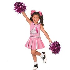 Morph Cheerleader Bambina, Rosa Vestito Carnevale Cheerleader Bambina, (G5X)
