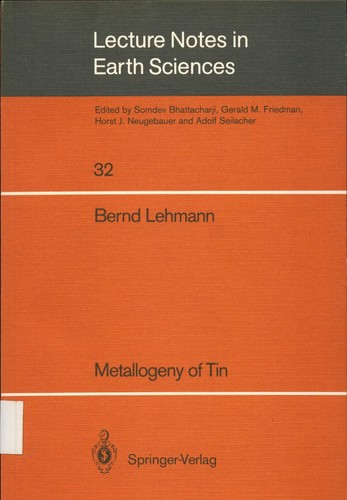 Metallogeny tin lehmann - tin,