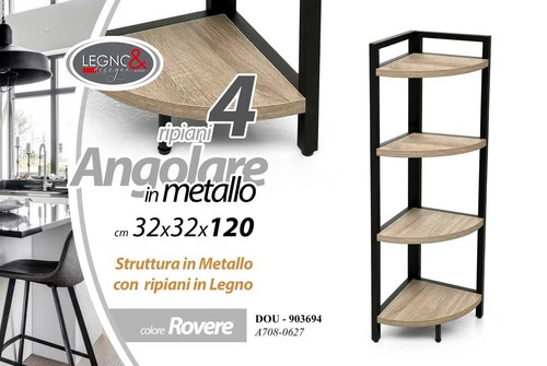 Scaffale angolare libreria - scaffale,