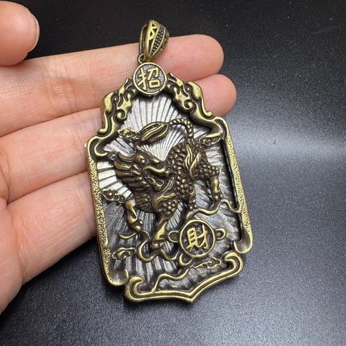 Ciondolo qilin ottone - qilin,