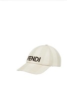 Fendi logo embroidered curved - logo,