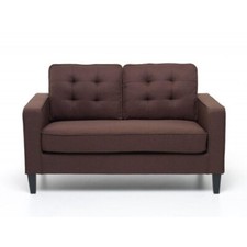 Divano 2 Posti Marrone Relax