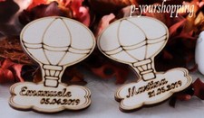 30 mongolfiera bomboniera nascita battesimo compleanno personalizata nome inciso