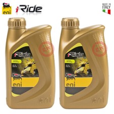 2 LT OLIO MISCELA AGIP ENI i-RIDE SCOOTER 2T CICLOMOTORI MOTO API TC - JASO FC