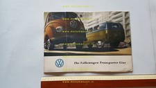 Volkswagen Transporter Furgone modelli 1953 depliant originale INGLESE