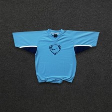 Nike Shield Vintage Y2K Rare Archive Boxy Fit Sport T Shirt Swoosh Bright Blue