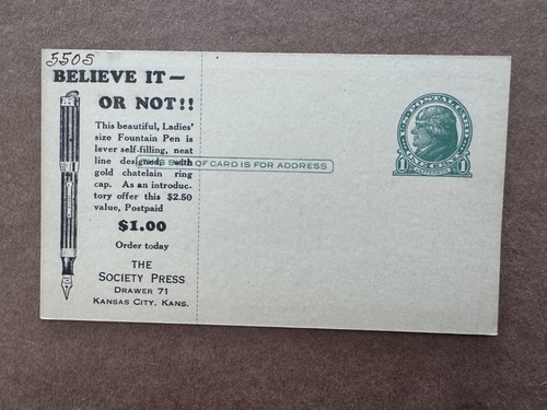 Advertising postcard ladies - us,