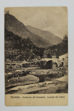 cartolina avellino montella cascaa calore santuario viaggiata 1916 formato picco