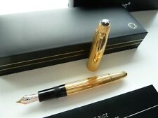 Montblanc Solitaire Vermeil Gold plated 147 Traveller - penna stilografica - ID1475